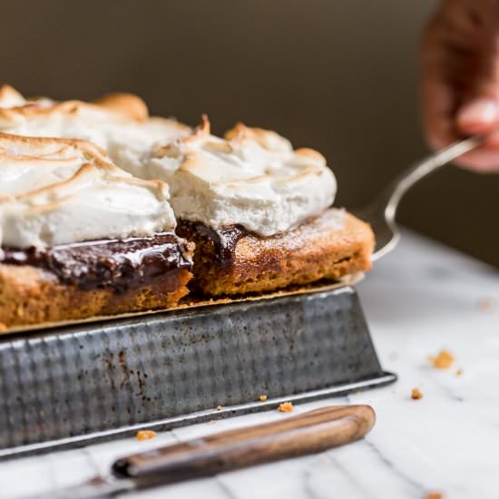 Paleo S’mores Blondie Brownies
