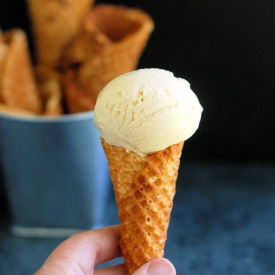 Homemade Ice Cream Cones