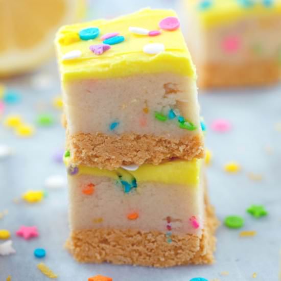 Lemon Cookie Dough Bars
