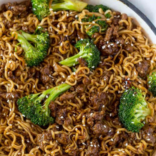 Ground Beef Teriyaki Ramen