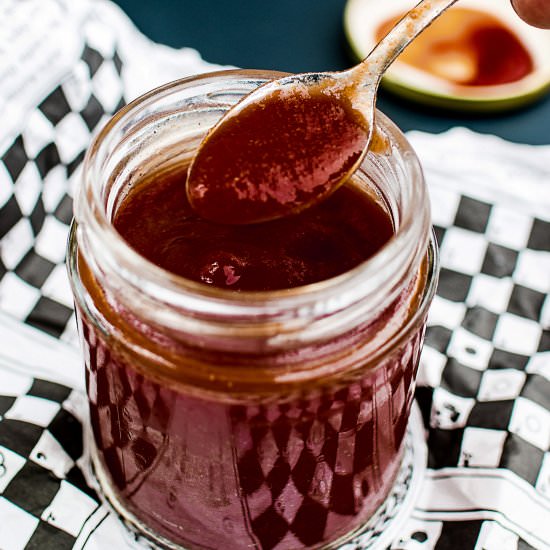 Homemade vegan barbecue sauce