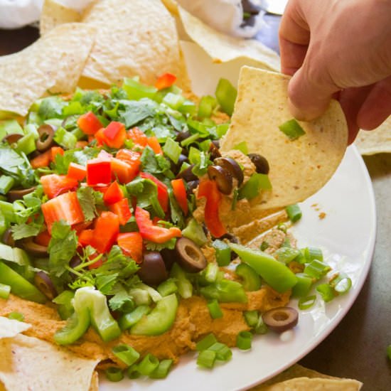 Cheesy Vegan Taco Dip