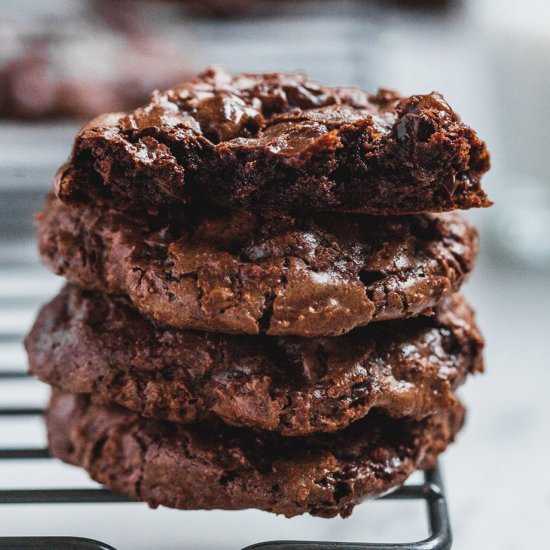Double Chocolate Brownie Cookies