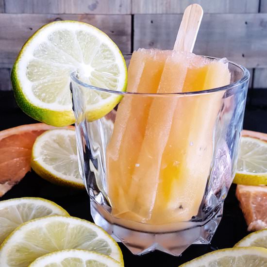 Boozy Paloma Cocktail Popsicles