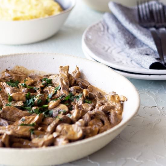Quick Easy Beef Stroganoff