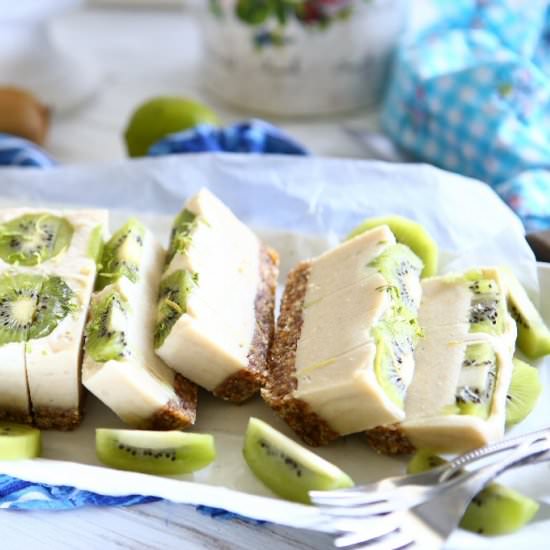 No Bake Kiwi Cake – Vegan, DF, GF
