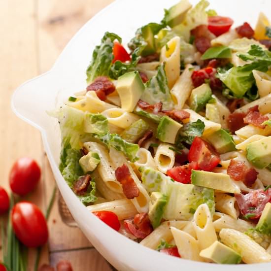 Avocado BLT Pasta Salad