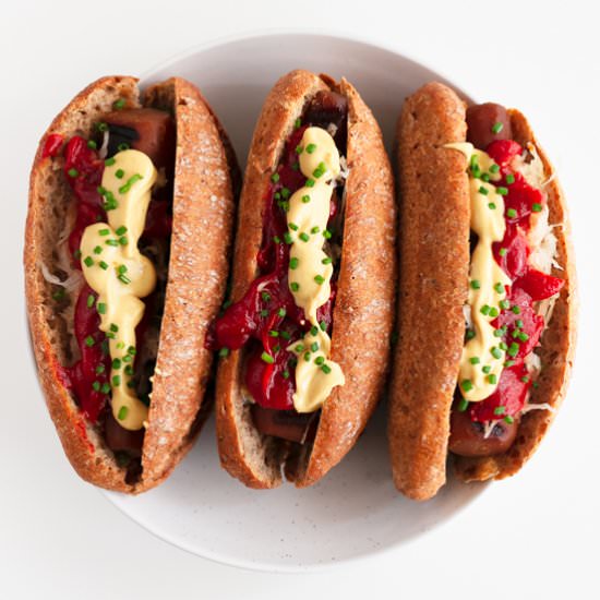 Vegan Carrot Hot Dogs