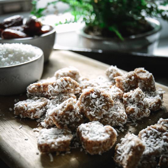 vanilla collagen coconut bites