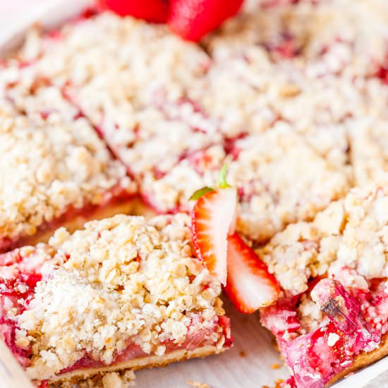 Strawberry Rhubarb Bars