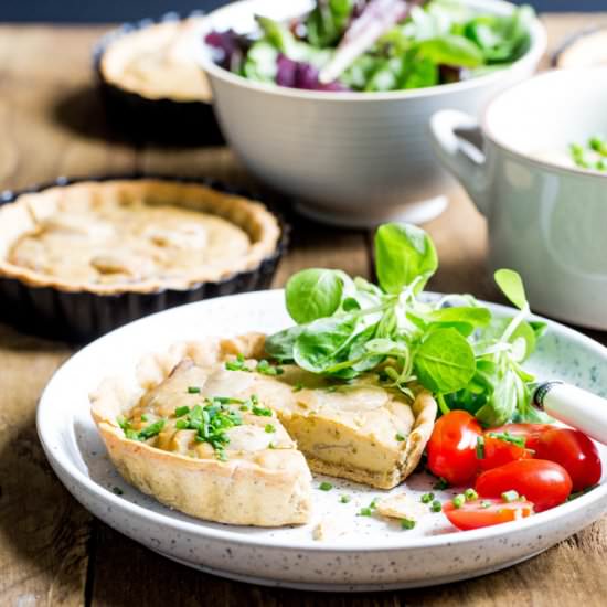 Leek, Onion & Goat’s Cheese Quiche