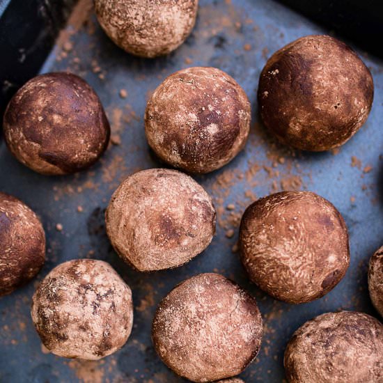 Sweet potato chocolate truffles