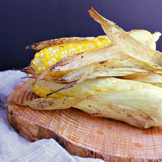 Garlic Buttered BBQ Corn on the Cob