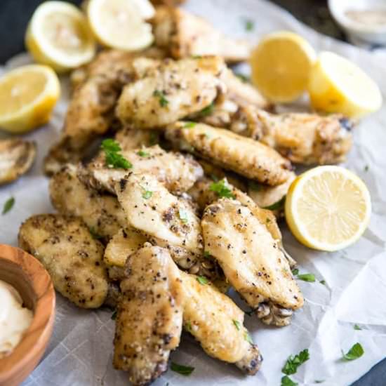 Lemon Pepper Chicken Wings