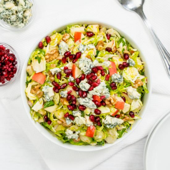 Shredded Brussels sprouts salad