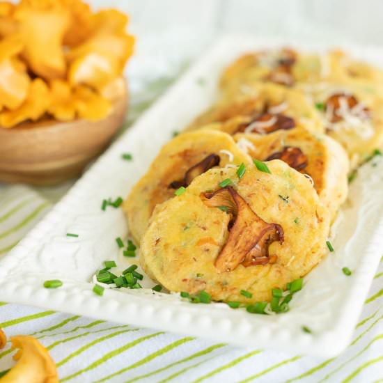 Savory Chanterelle Mushroom Pancake