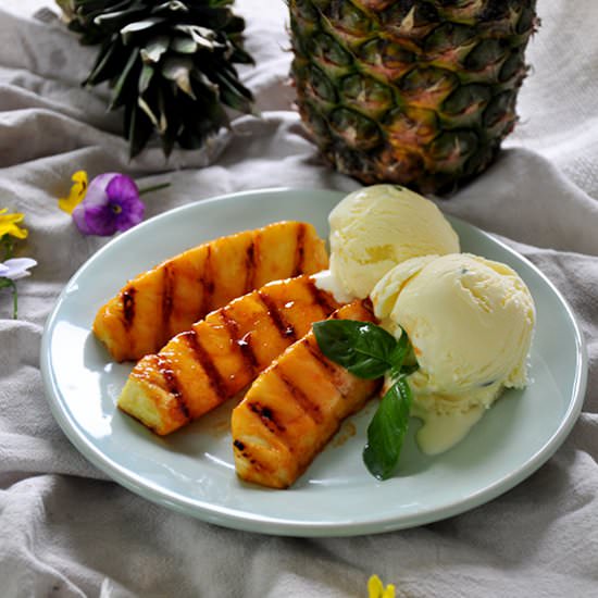 Honey Sriracha Pineapple Ice Cream