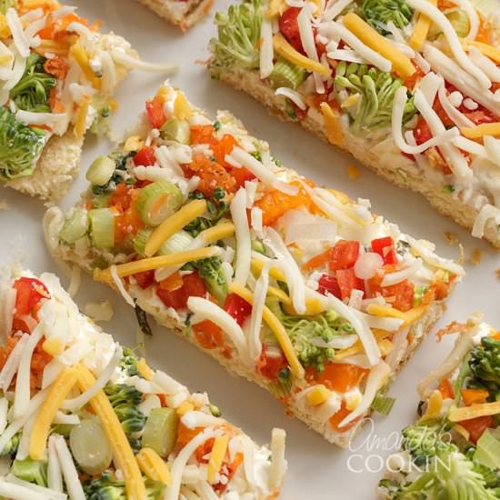 Appetizer Veggie Pizza