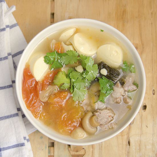 Chinese Style Salted Vegetable Soup