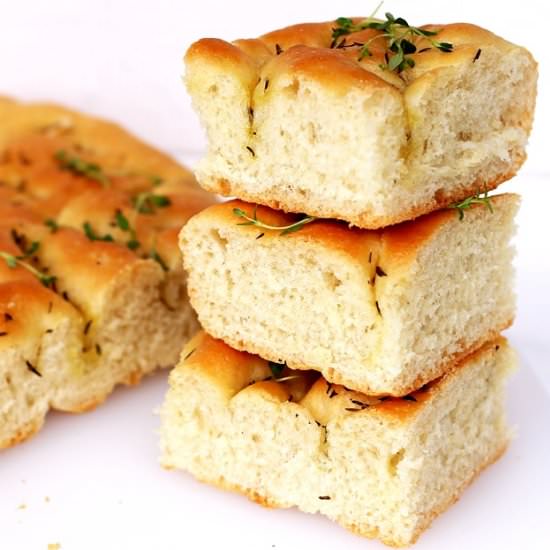 Italian focaccia bread