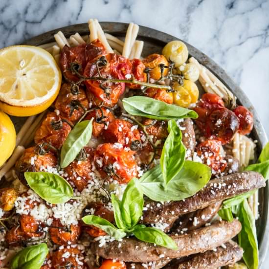 Sausage Roasted Tomato Pasta