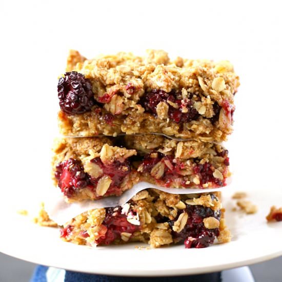 Blackberry Crumble Bars