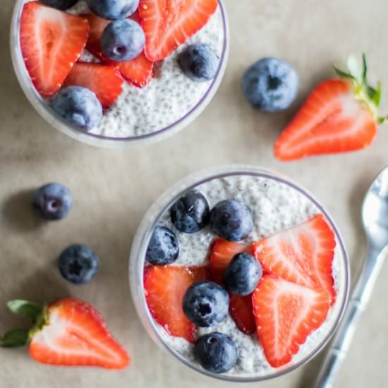 Keto Vanilla Chia Pudding
