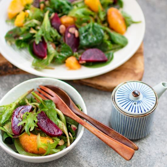 Beetroot and orange salad