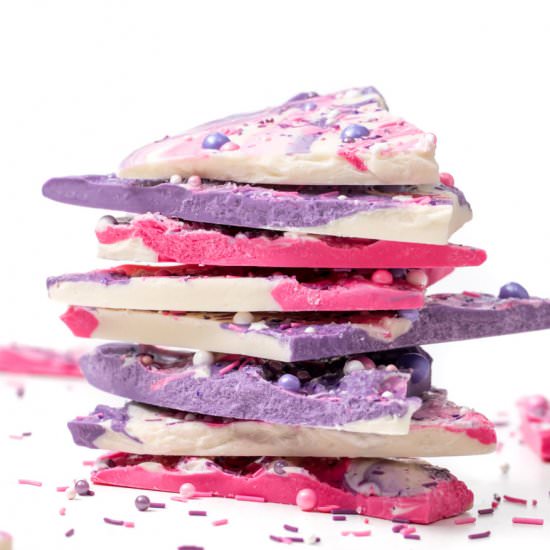 Mermaid bark candy