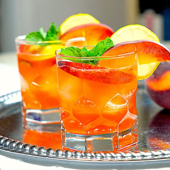 Peach Bourbon Smash