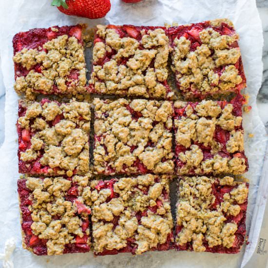 Strawberry Crumb Bars