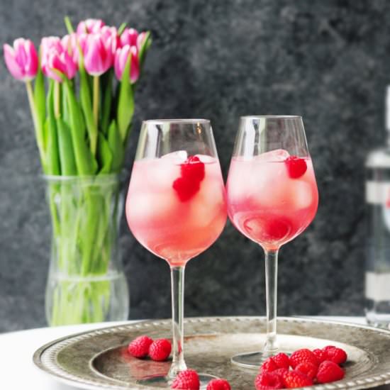 Meyer Lemon Raspberry Cocktail