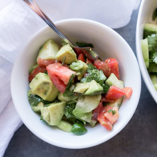 Cucumber Avocado Salad