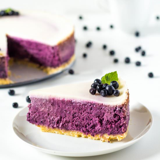 Blueberry Sour Cream Cheesecake
