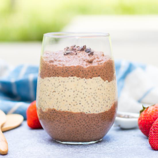 Peanut Butter Chocolate Chia Pudding