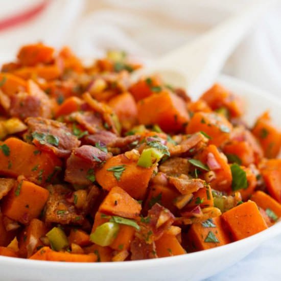 Sweet Potato Salad with Bacon
