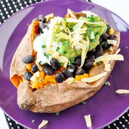 Savory Stuffed Sweet Potatoes