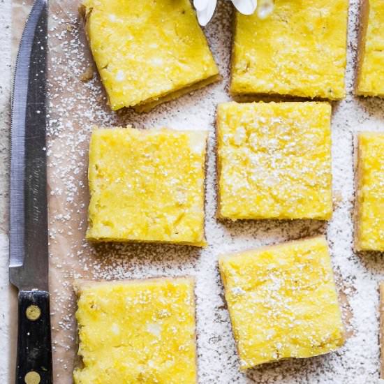 Sugar Free Keto Low Carb Lemon Bars