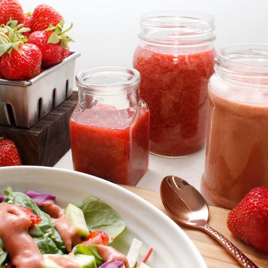 Strawberry Rhubarb Jam and Dressing