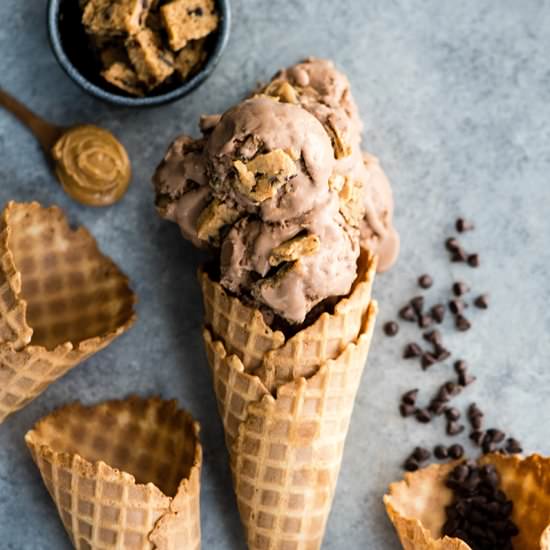 PeanutButter Cookie Dough Ice Cream