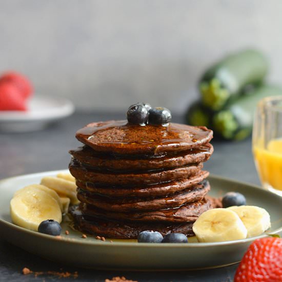 Zucchini Cocoa Pancakes