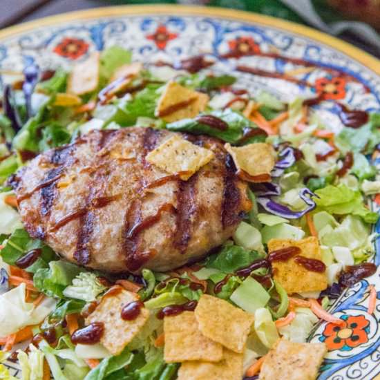 Turkey Burger BBQ Salad