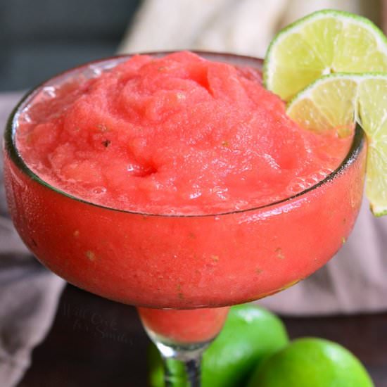 Watermelon Lime Frozen Margaritas