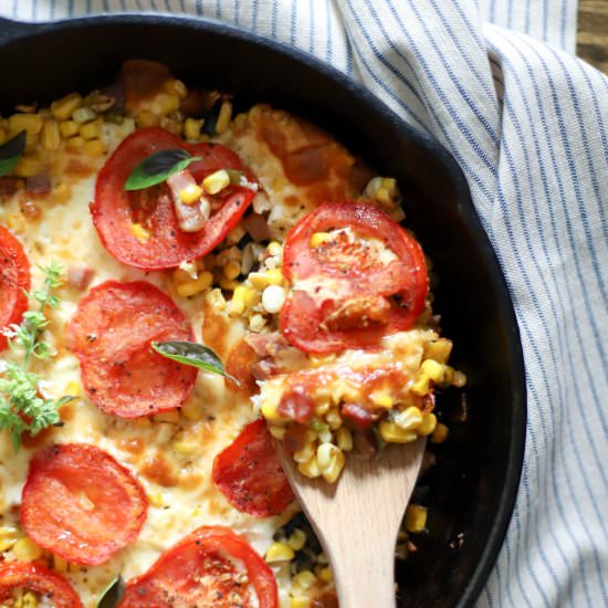Skillet Tomatoes and Corn