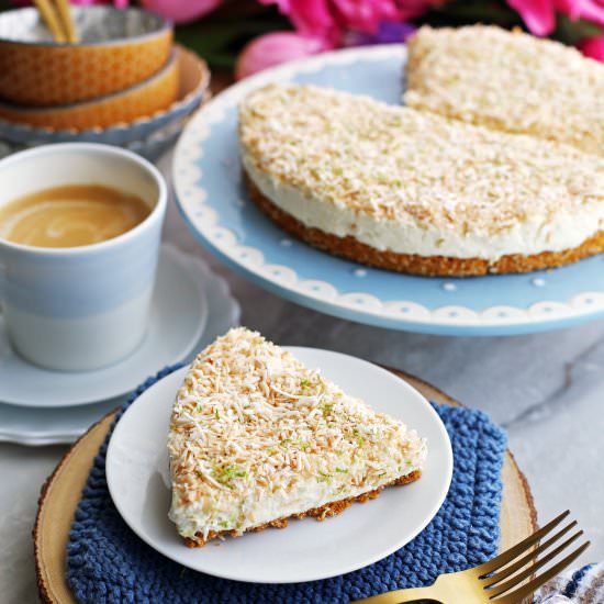 No-Bake Coconut Lime Cheesecake