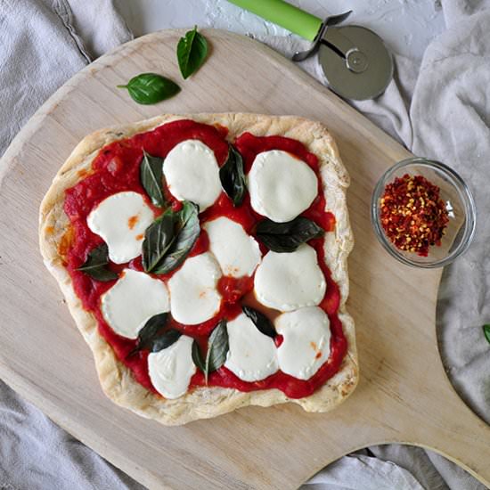 Grilled Margherita Pizza