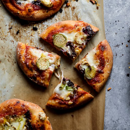 Lemony Brussels Sprout Pizza