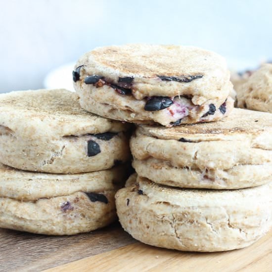 Blueberry English Muffins