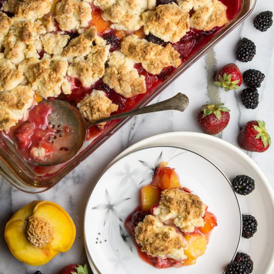Summer Fruit Cobbler