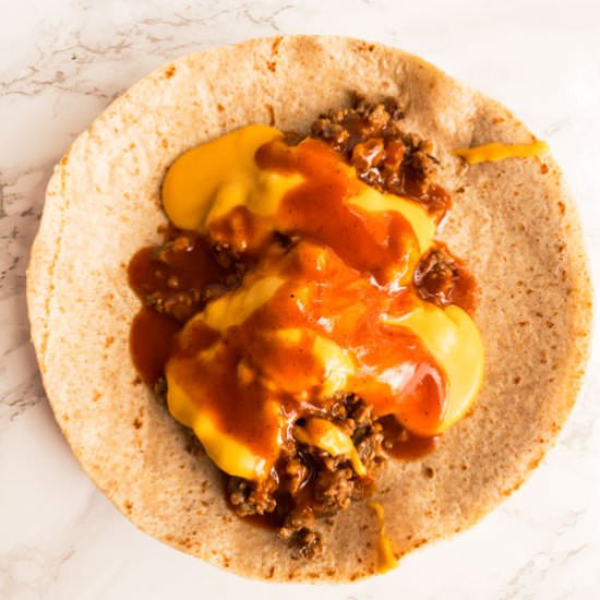 Skinny Vegan Chili Cheese Burrito